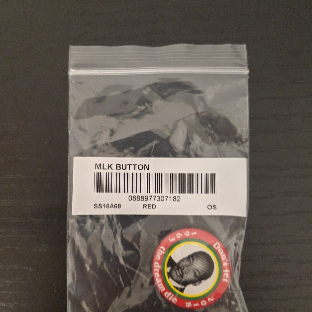 Supreme MLK pin